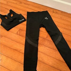 Brand New Outlaw Women's Black Activewear Set